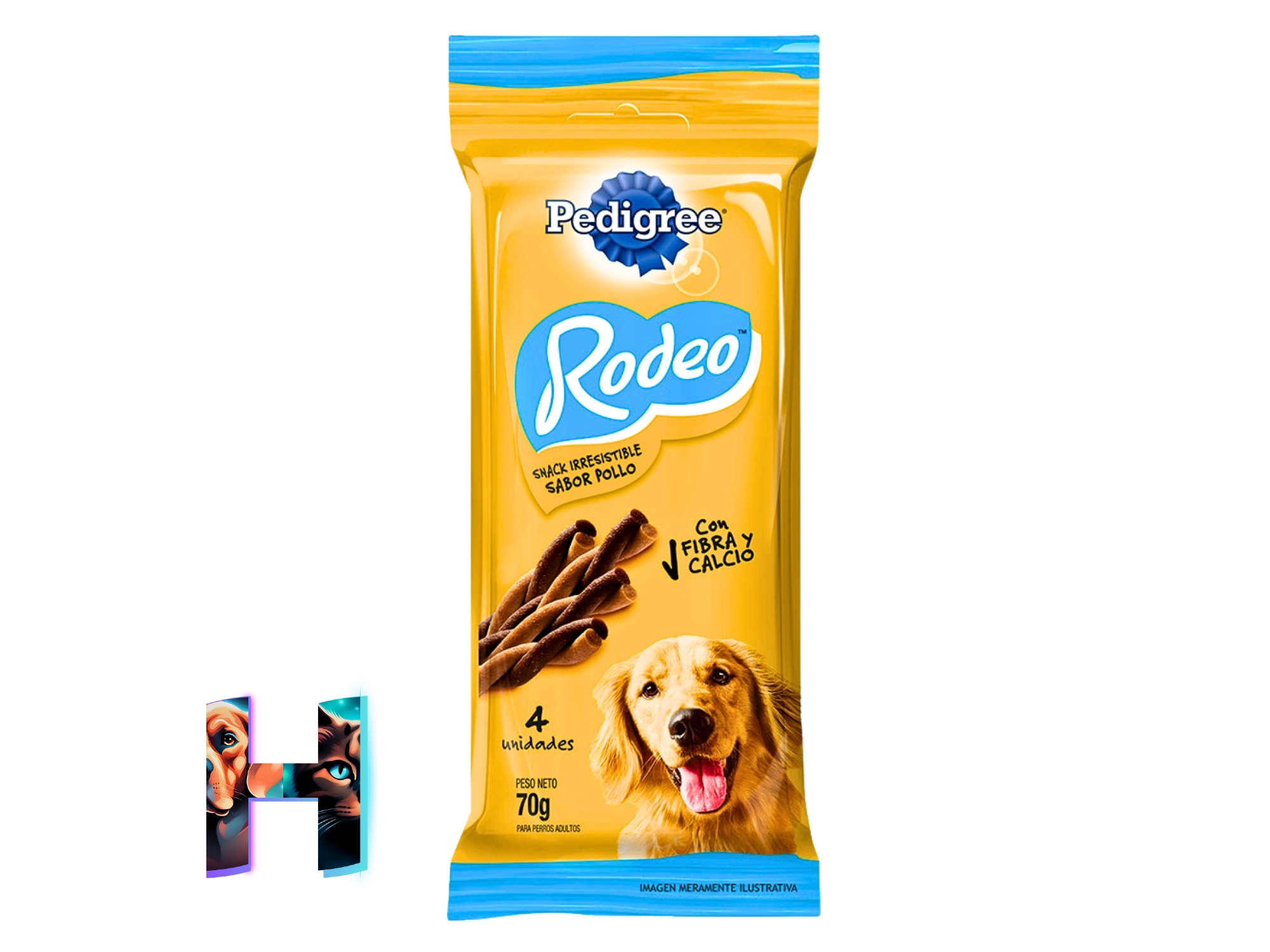 Rodeo Pedigree 70gr x4 unidades.