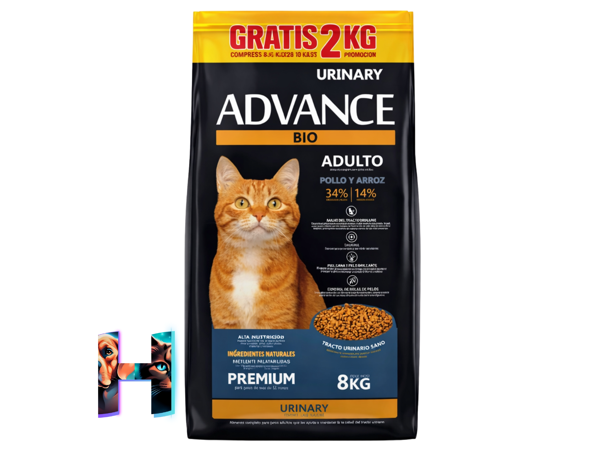 Advance Bio Gato Adulto Urinary x 8Kg + 2Kg Gratis