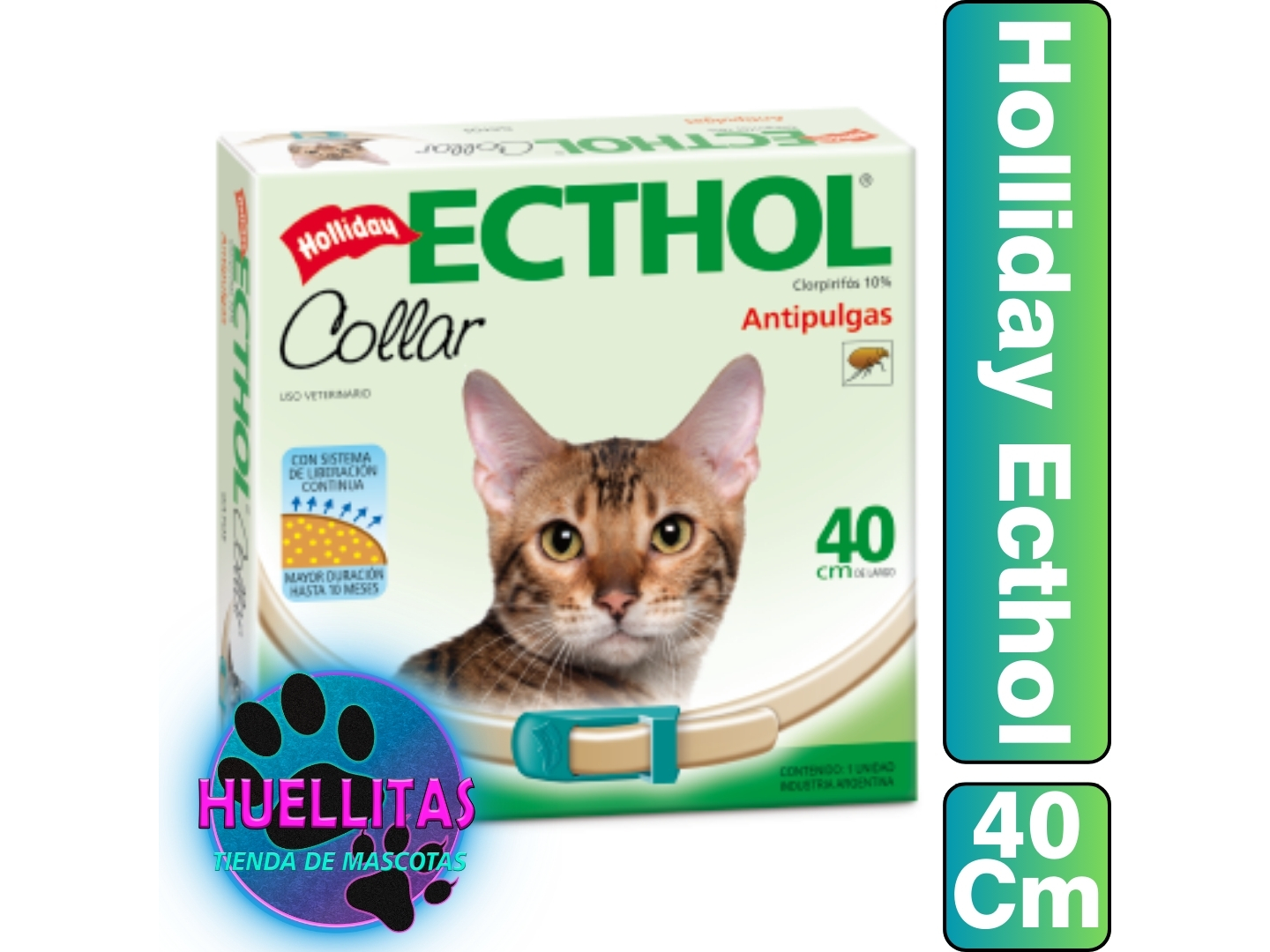COLLAR ECTHOL GATO (40CM)