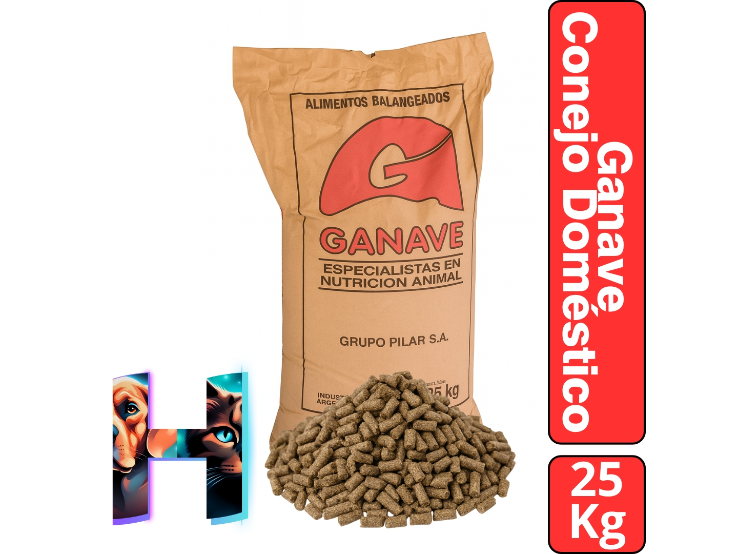Conejo Doméstico Ganave x25kg