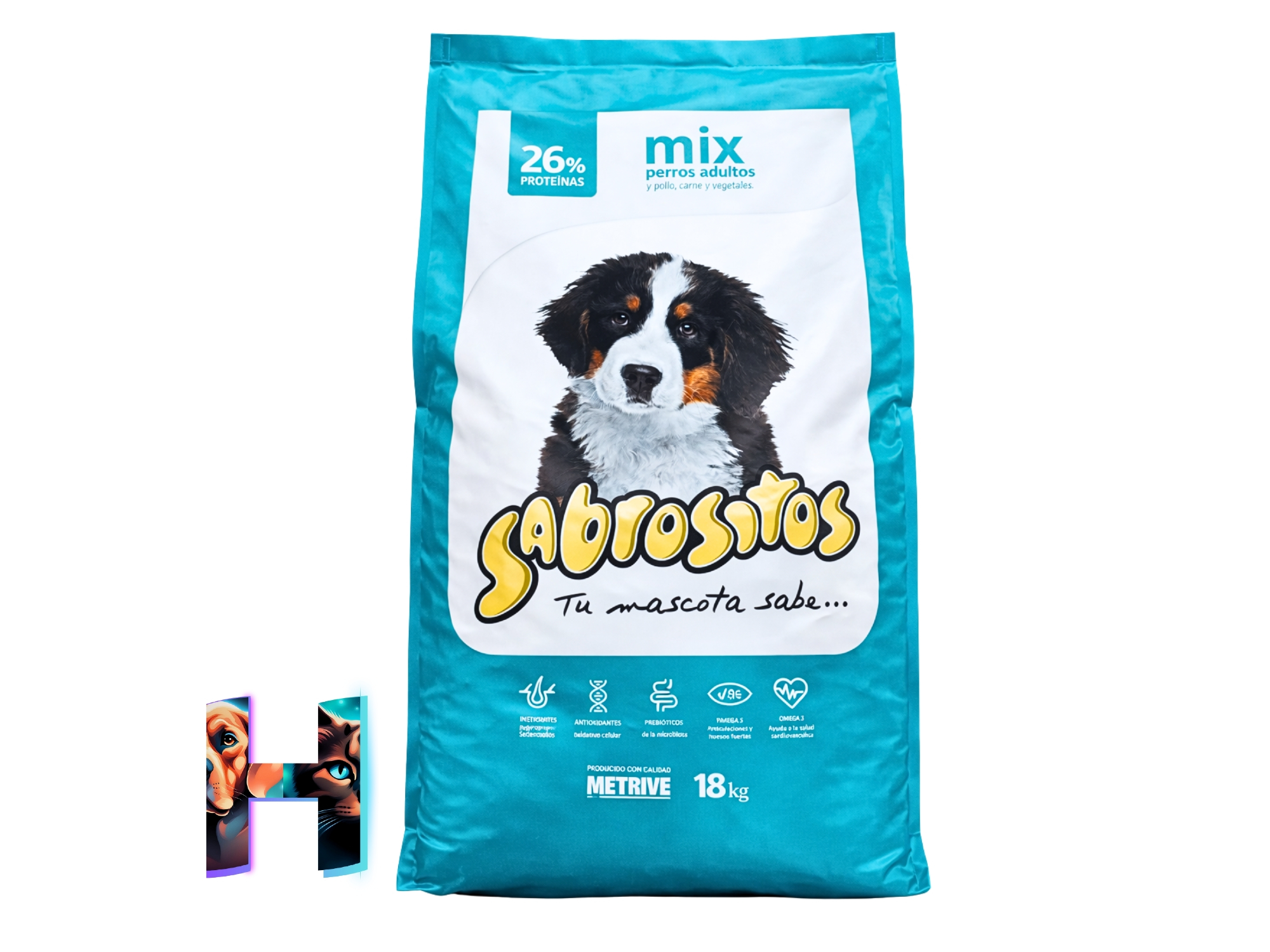Sabrositos  Cachorro mix.  18 Kg