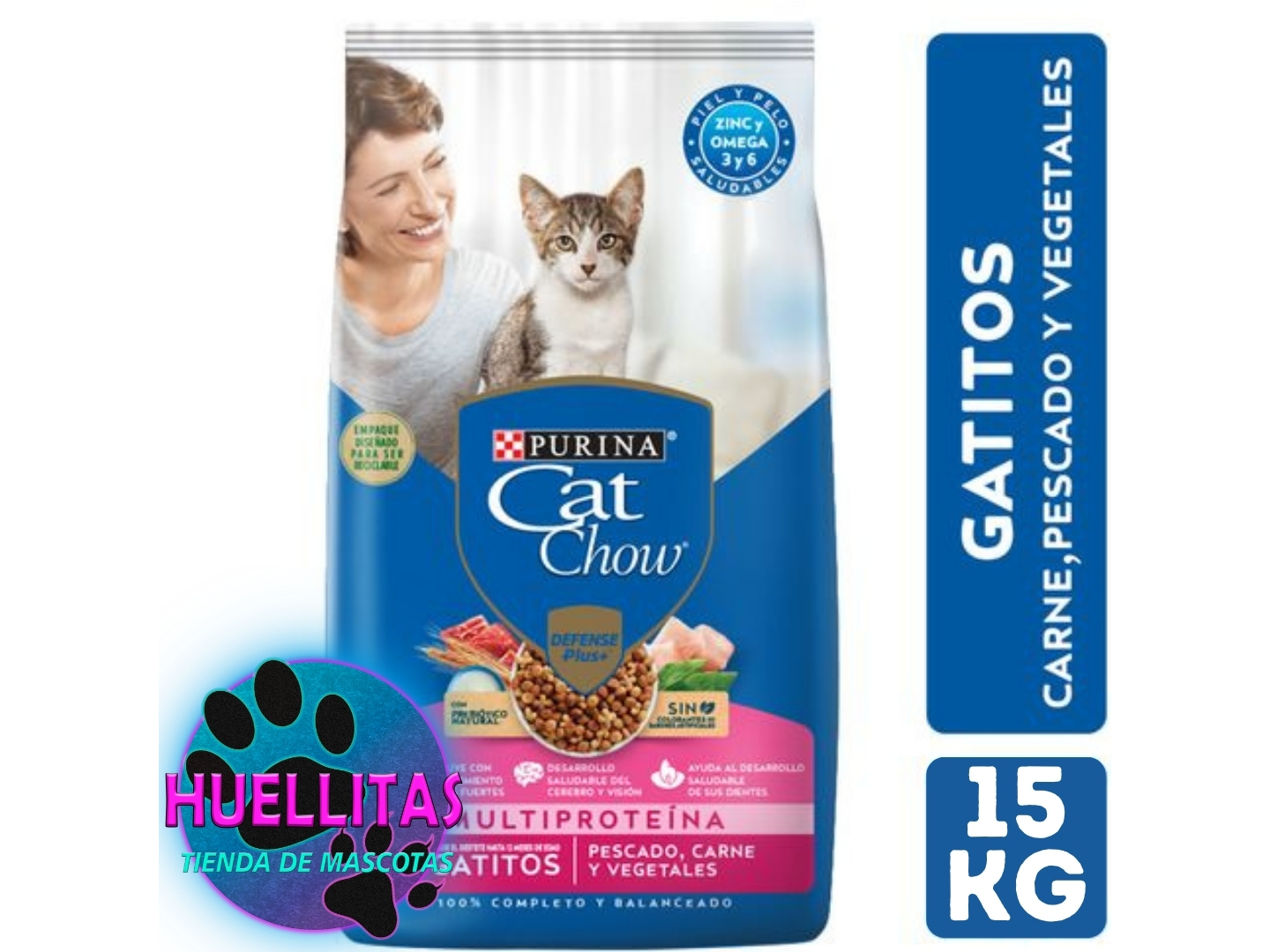 Cat Chow Gatitos carne/leche x 15kg