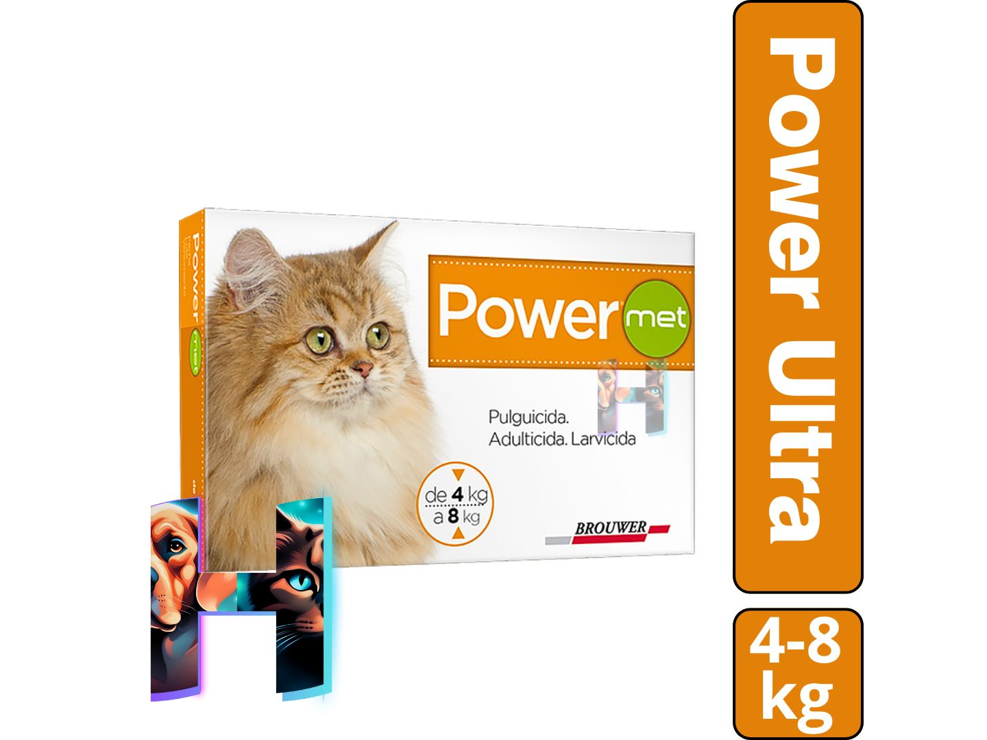 PIPETA POWER GATO 4 - 8 kg