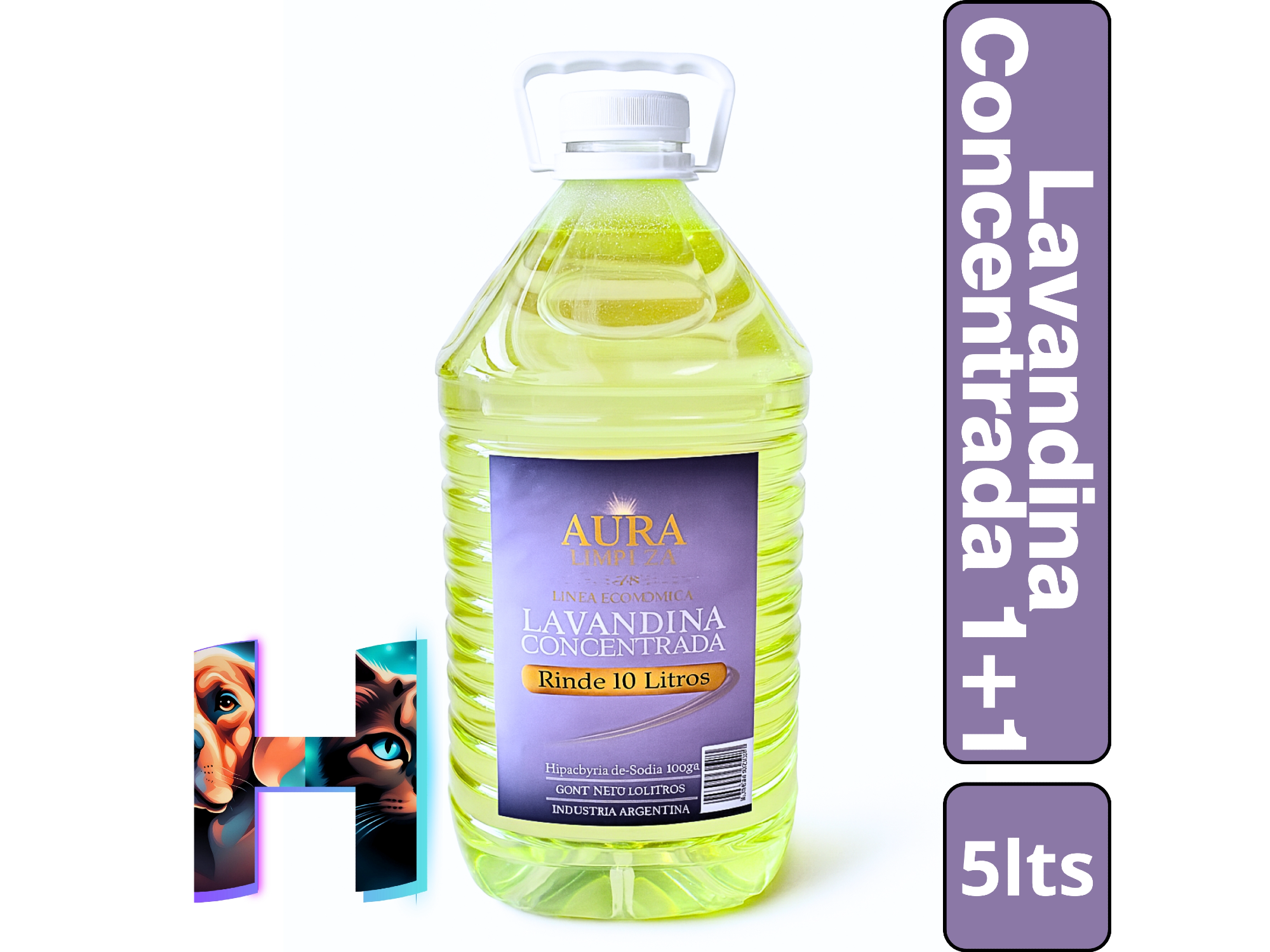 Lavandina Concentrada 1+1 x5Lts