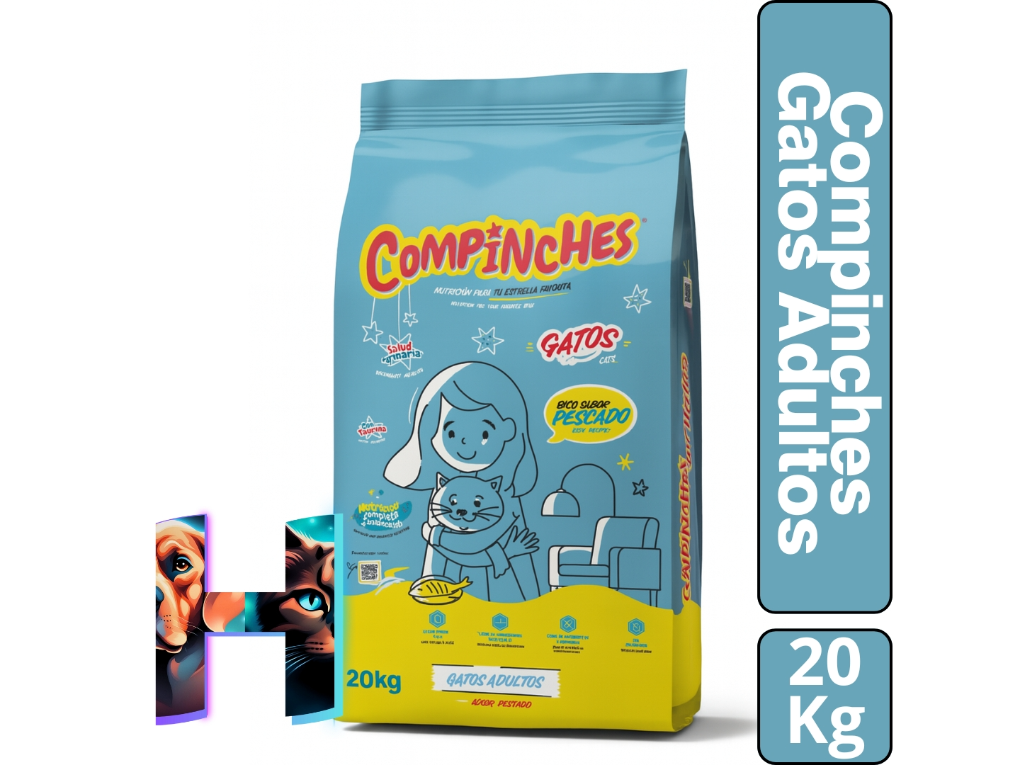 Compinche Gato Pescado x20 Kg.