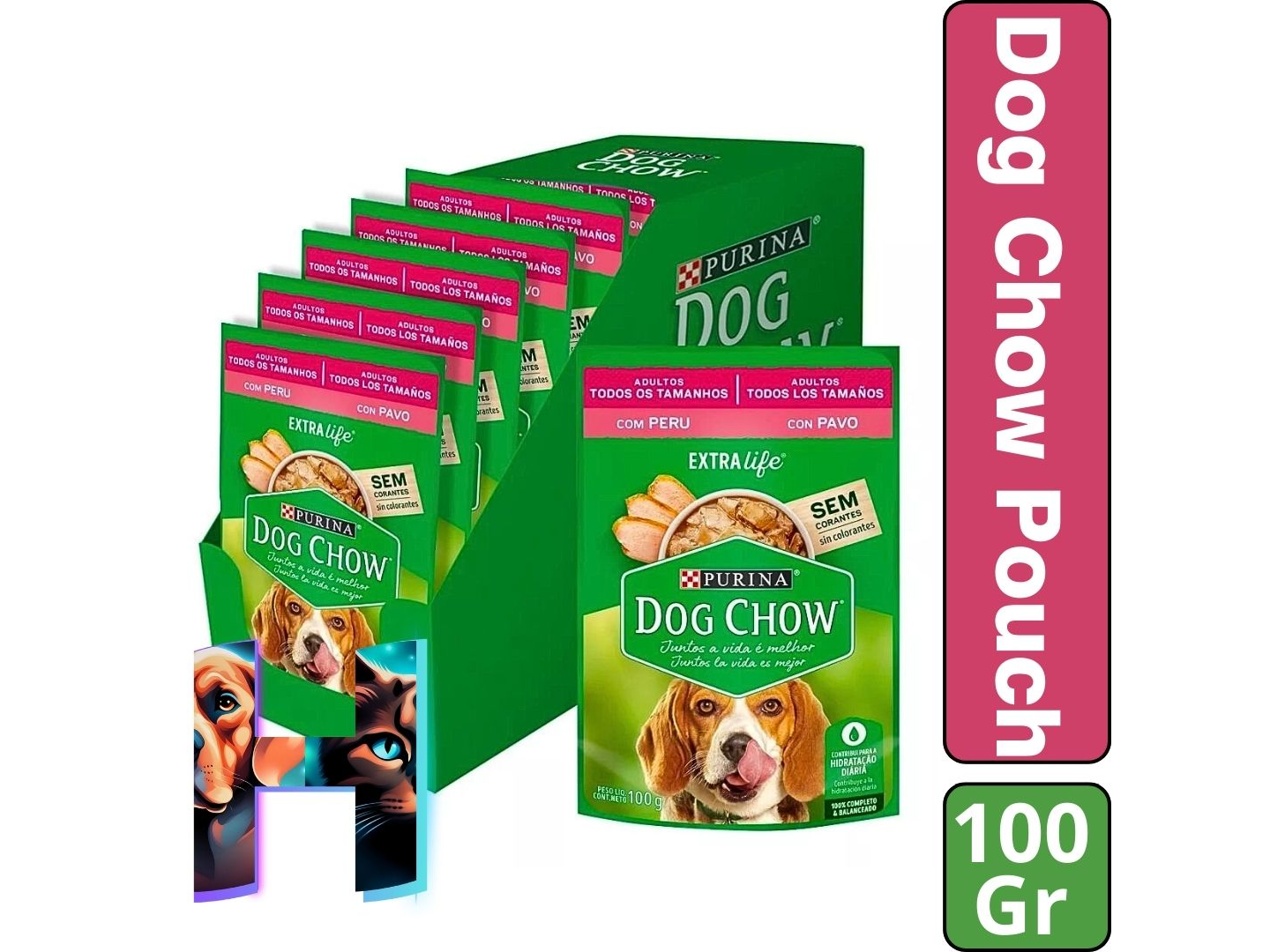 Pouch Dog Chow Adulto 100g