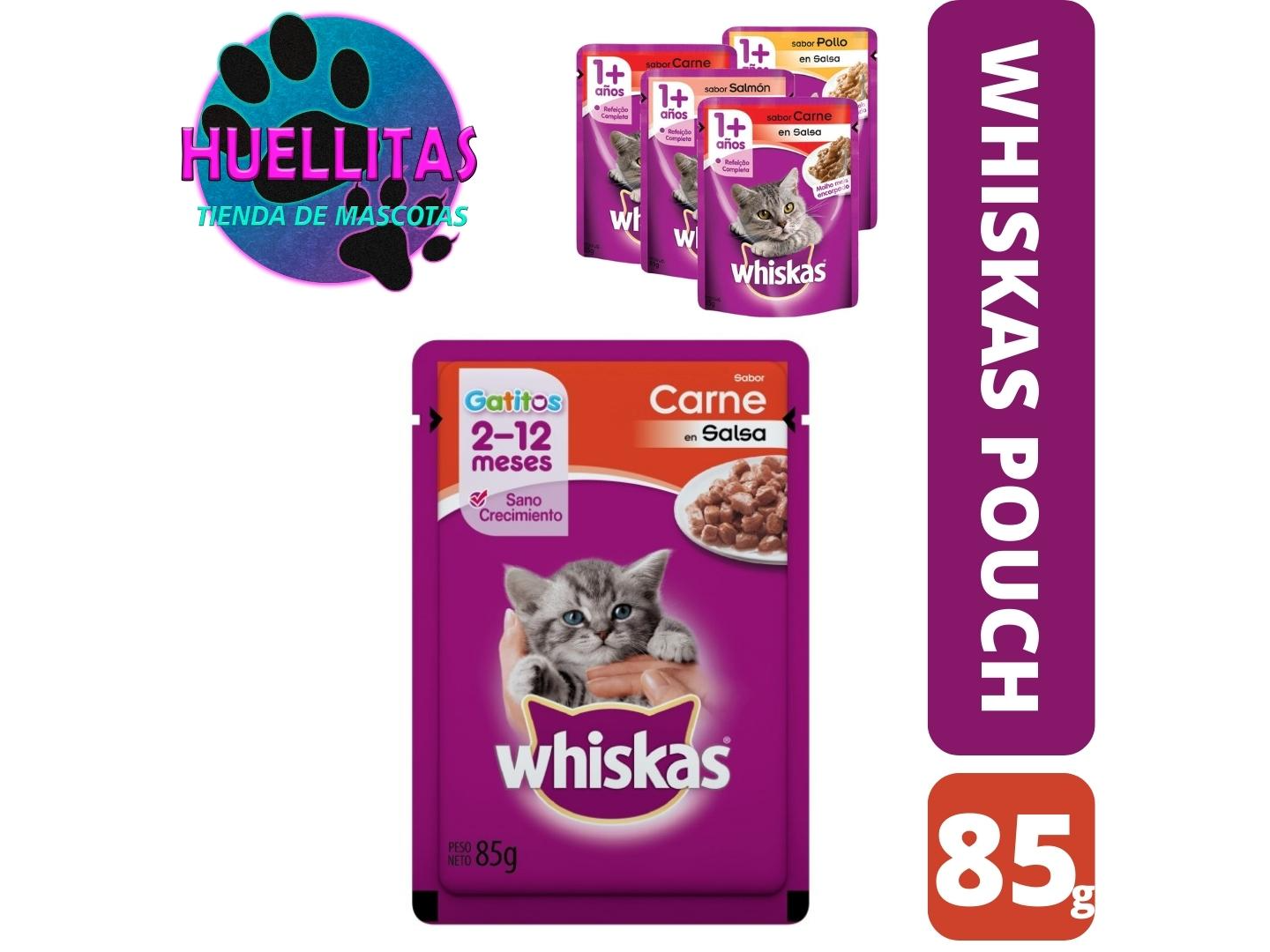 POUCH WHISKAS GATO 85gr