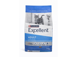 Excellent Gato adulto x 3 kg de Huellitas TM Rodríguez