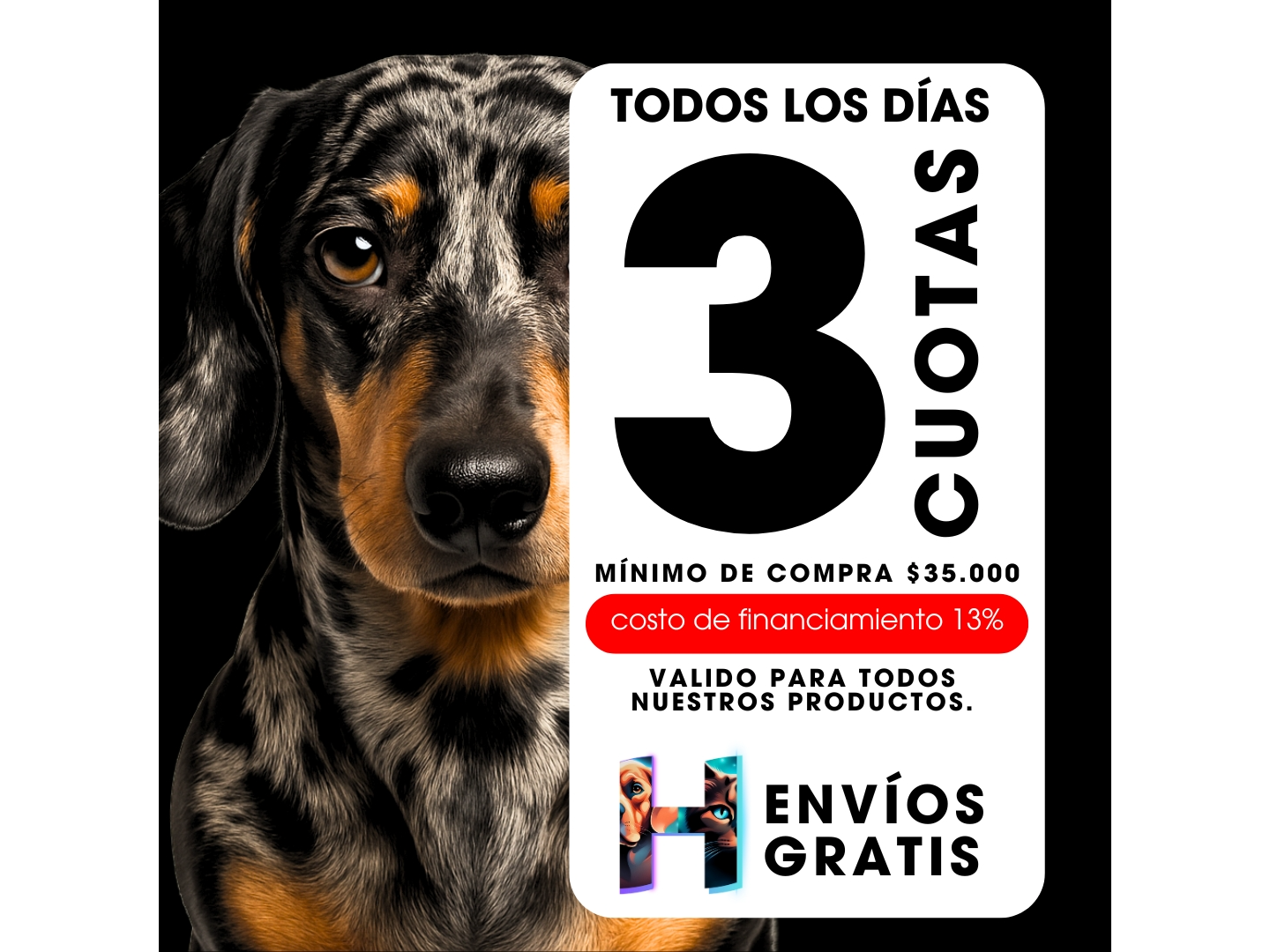 3 CUOTAS CON TODOS LOS BANCOS