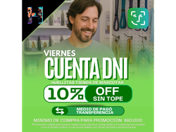 CUENTA DNI 10%OFF SIN TOPE