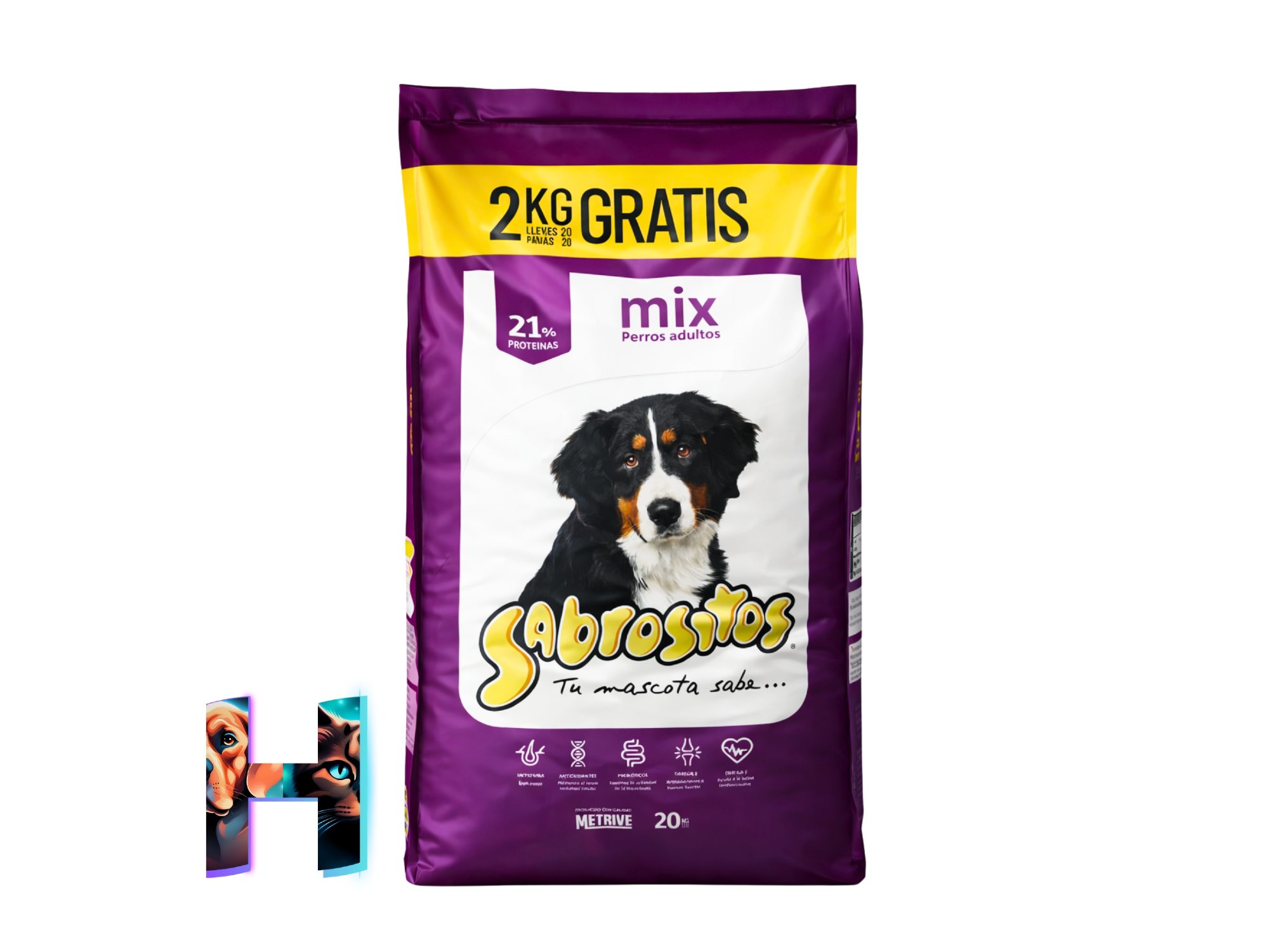 Sabrositos Perro Adulto Mix 18Kg + 2kg Gratis