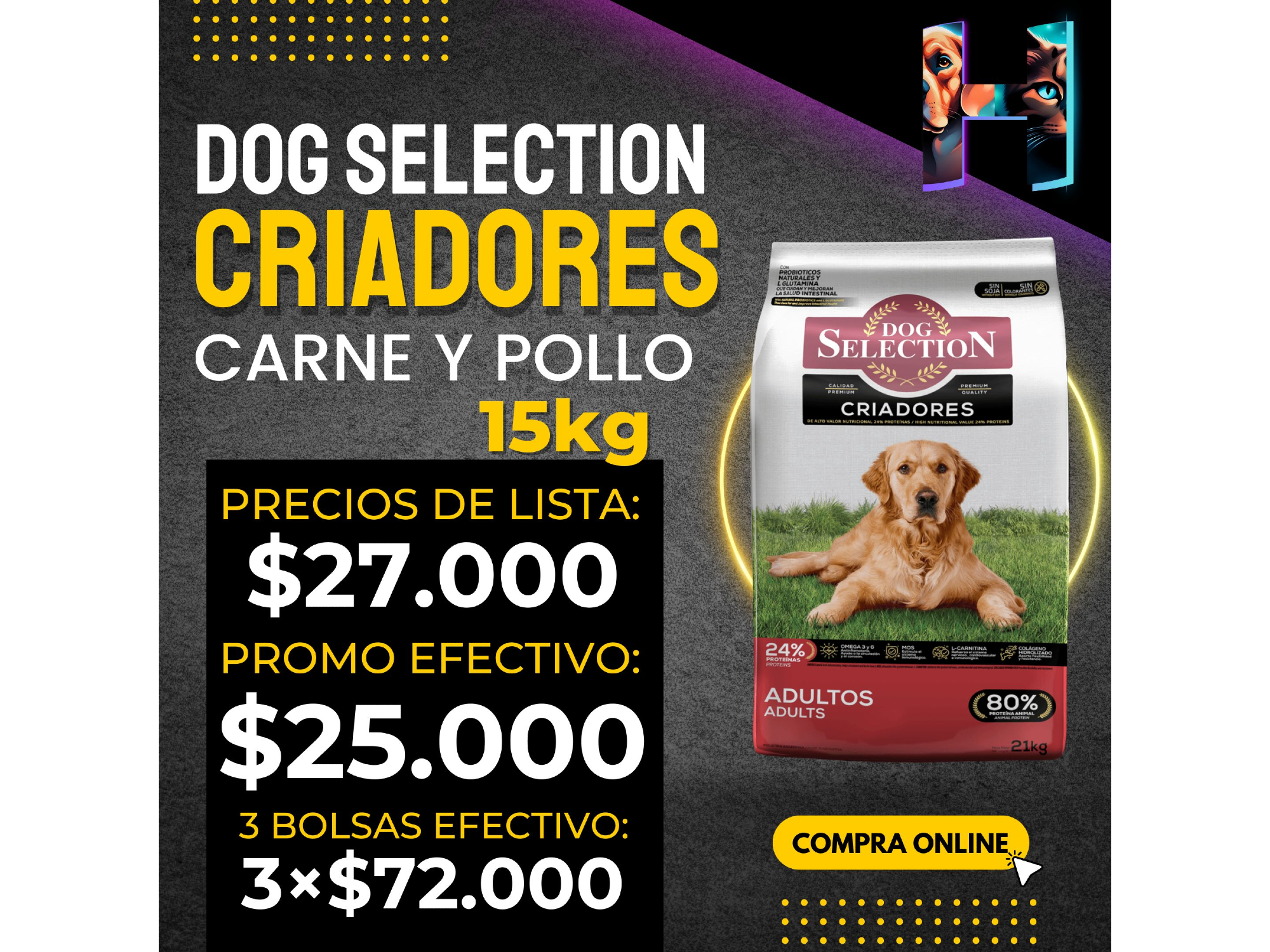 Dog Selectión Criadores Adulto x 15kg