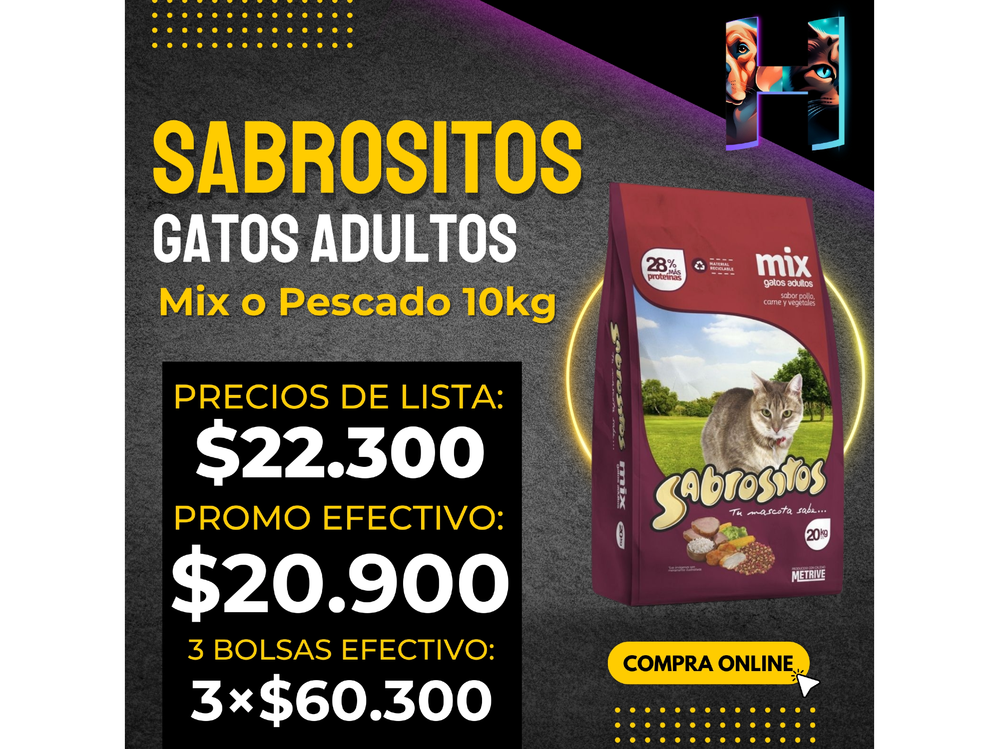 Sabrositos Gato Adulto 10kg