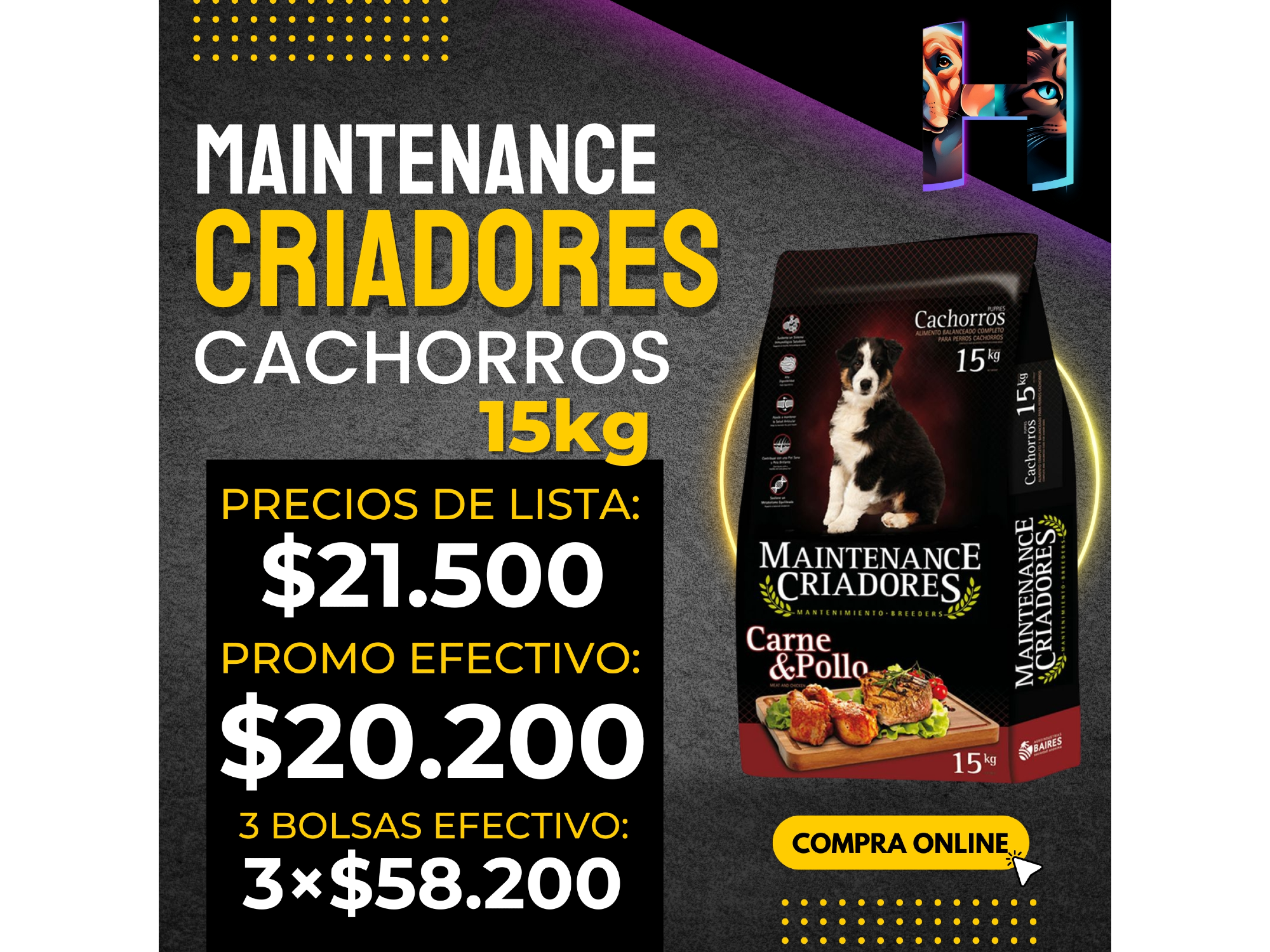 Maintenance Criadores Cachorro x15kg