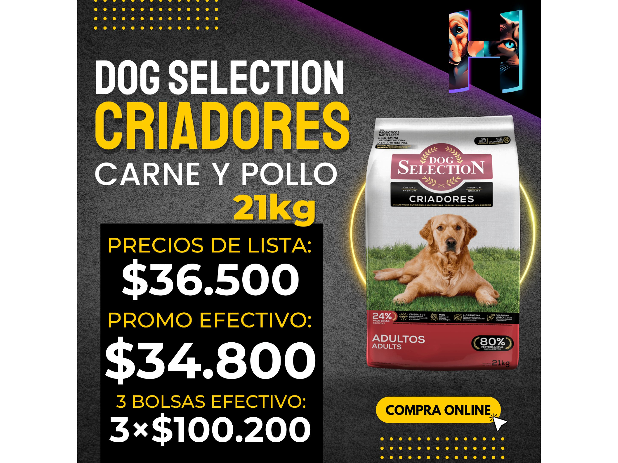 Dog Selectión Criadores Adulto x 21kg