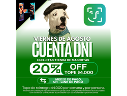AGOSTO CUENTA DNI 20% OFF