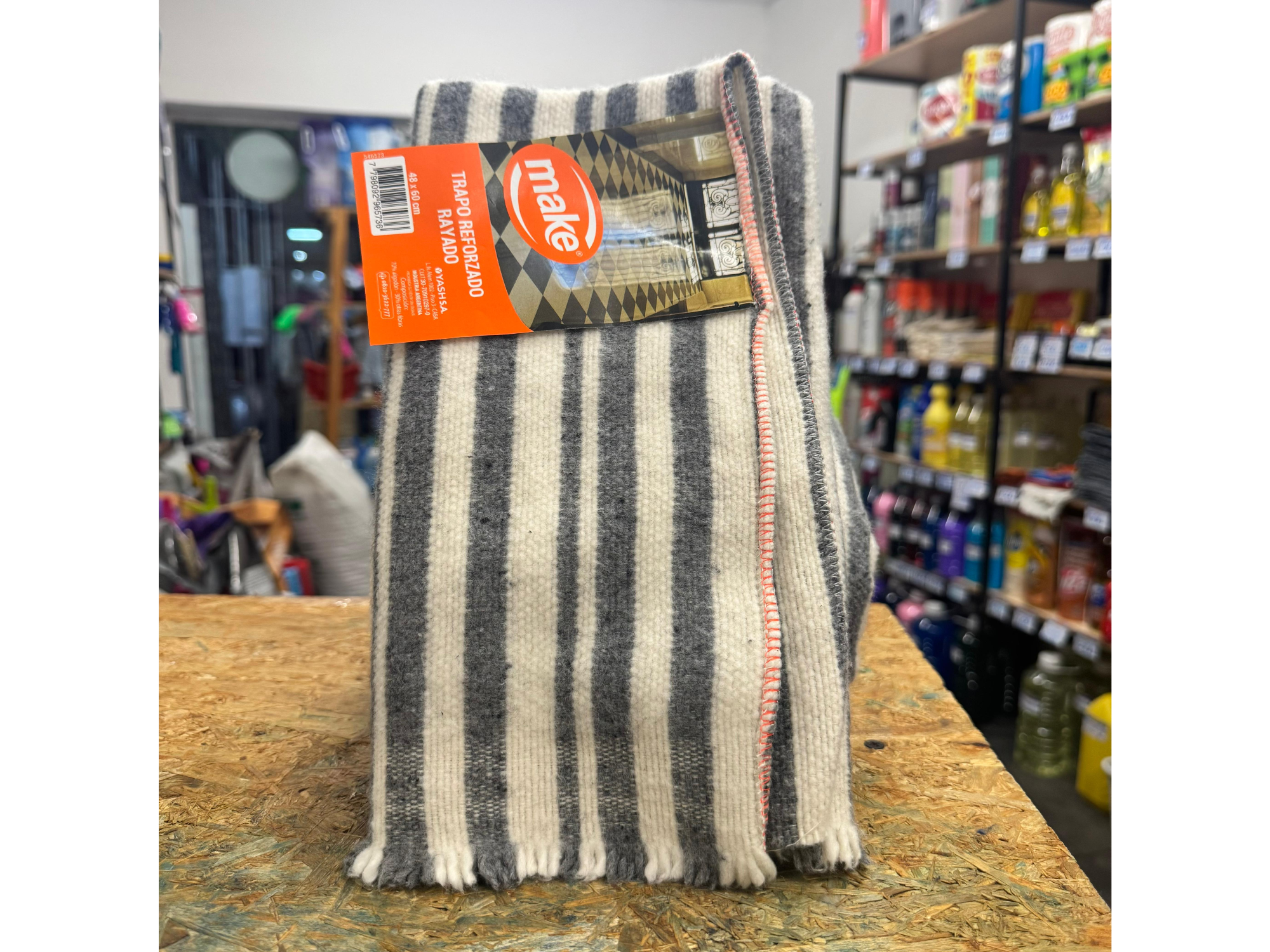 Trapo de piso rayado