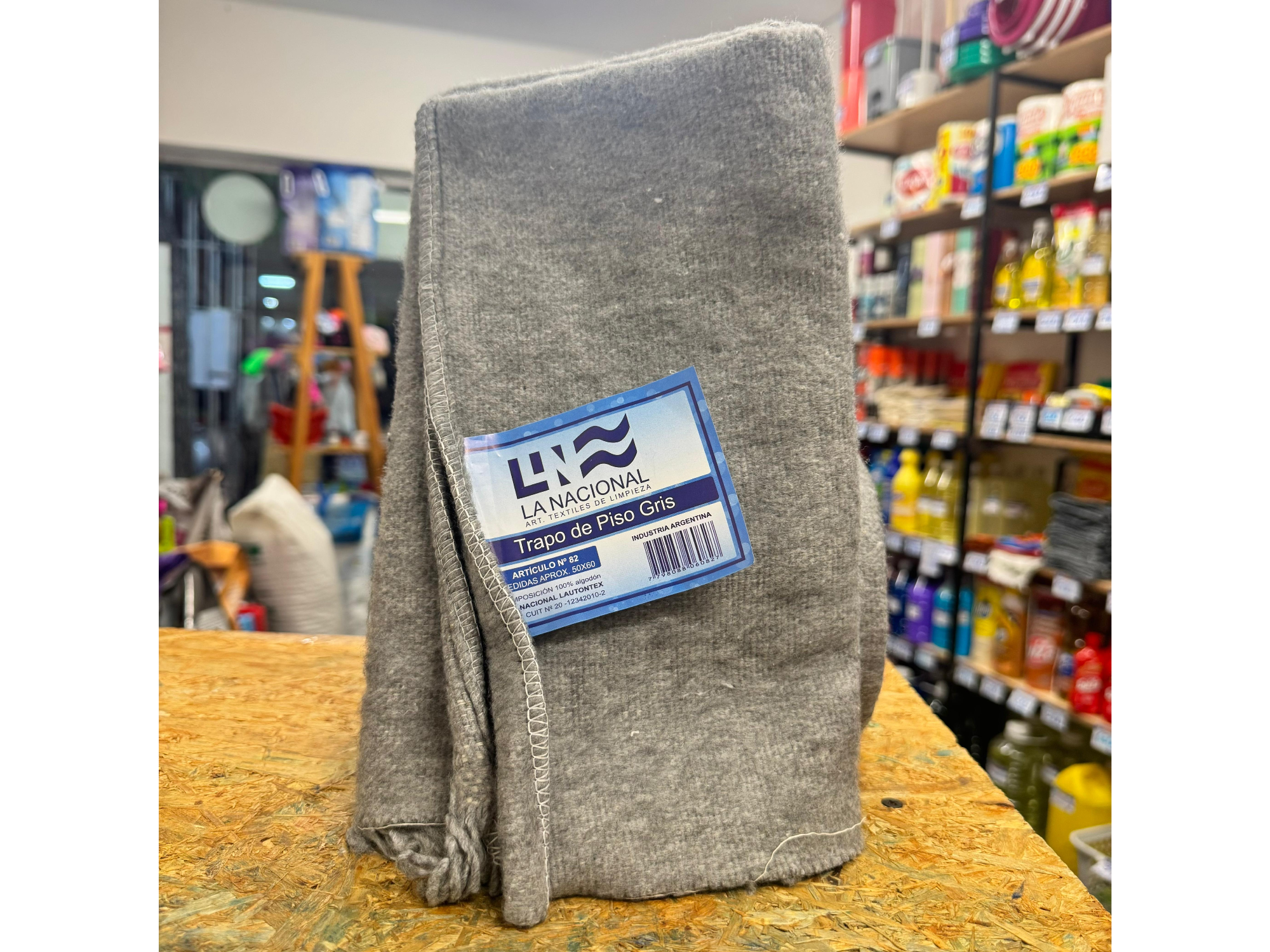 Trapo de piso gris