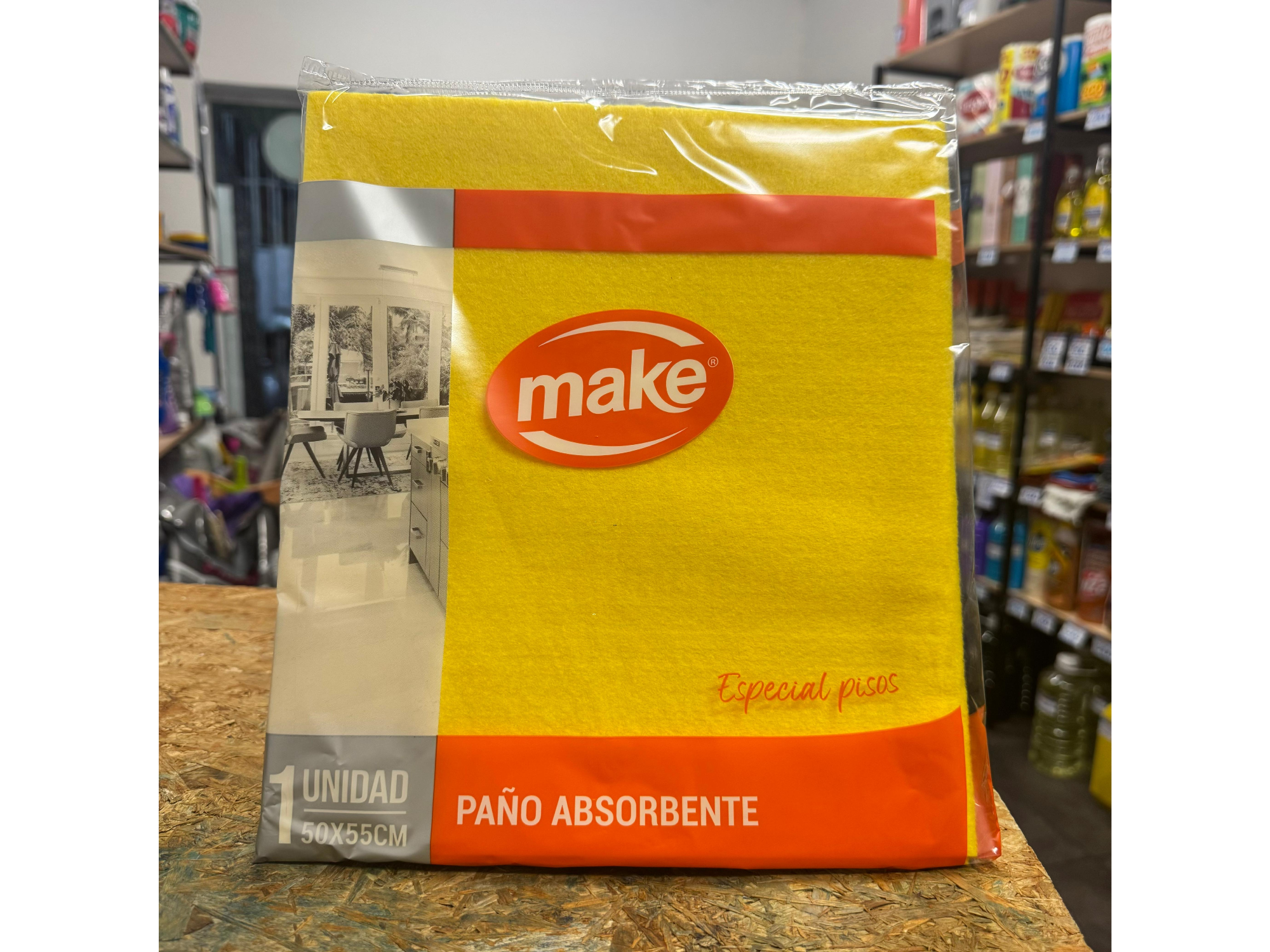 Paño amarillo para piso