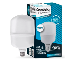 LUZ LED FRIA HP X20W CANDELA X50UN