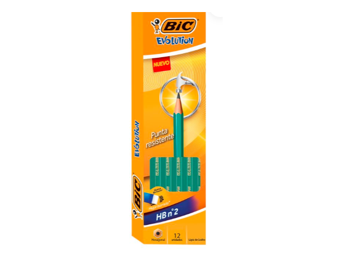 LAPIZ BIC EVOLUTION HB-N°2 12DPX12UN
