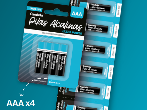 PILA ALC CANDELA AAA 4DPX12CARTX4UN