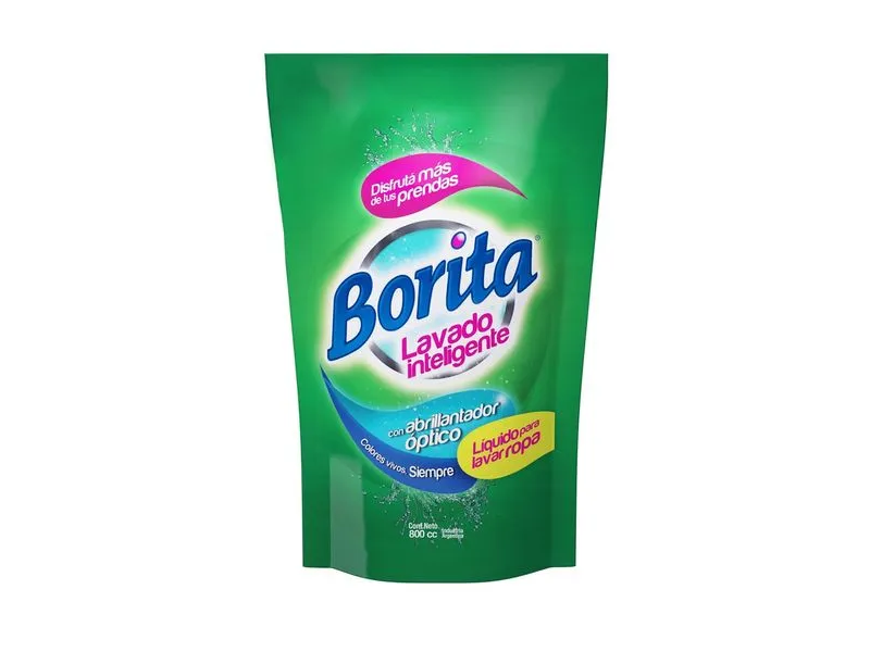 LIQ P/LAVAR ROPA BAJA ESP DOYPACK BORITA 12X800CC