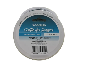 CINTA PAPEL CANDELA 8DPX6UN12MMX50MT
