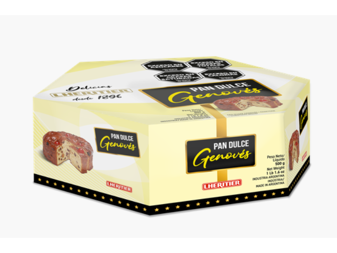 PAN DULCE GENOVES LHERITIER 6X500G