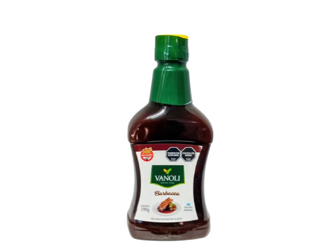 SALSA BARBACOA VANOLI PET 12X350CC