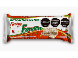 TURRON MANI C/MIEL FIESTAS 24UNX80GR