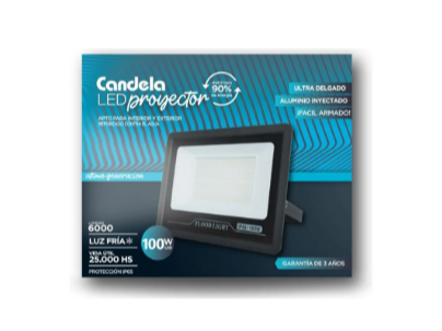 LED PROYECTOR FRIO 100W CANDELA 10UNX1