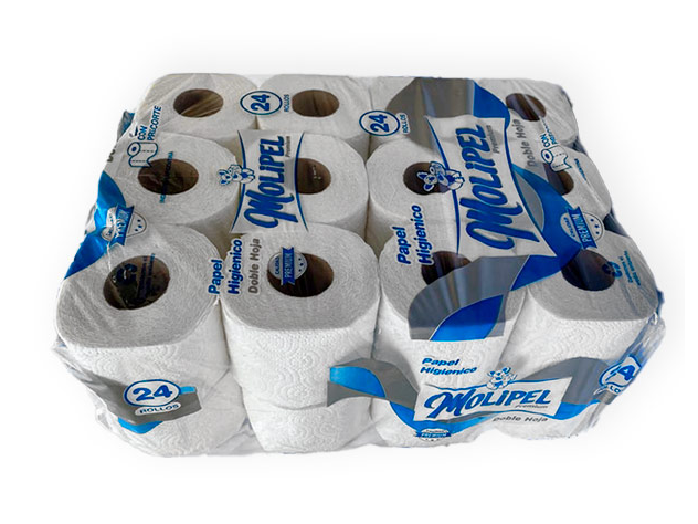 PAPEL HIGIENICO MOLIPEL 2 HOJA