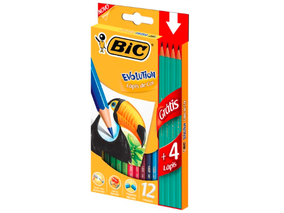 LAPIZ COLOR BIC KIDS LARGO 24DPX12U+4LAP GRATIS