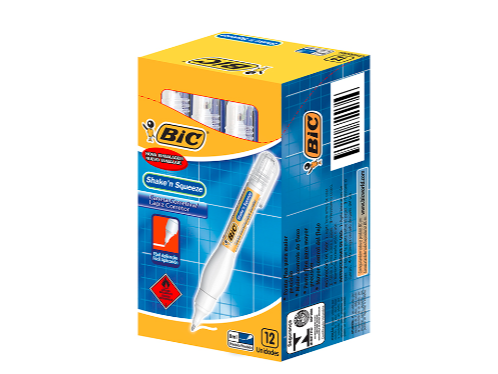 CORRECTOR BIC SHAKE'N SQUEEZE 6DPX12UN