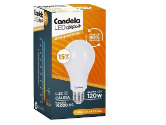 LUZ LED CALIDA 15W CANDELA 10DPX5UNX1