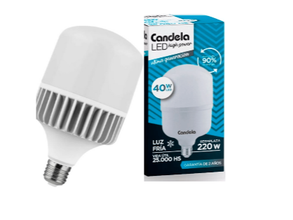 LUZ LED FRIA HIGH POWER X40W CANDELA 20DPX1UN