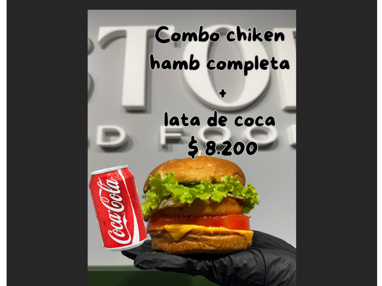 Combo Hamb Chiken Completa