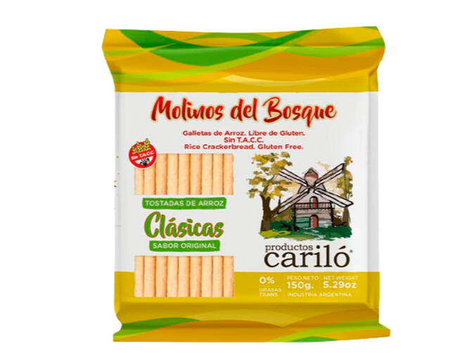 Tostaditas de arroz carilo con sal