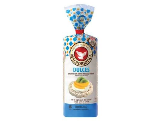 Galleta de arroz macrobiotica dulce