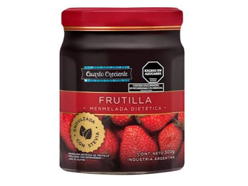 Cuerto creciente mermelada feutilla con stevia