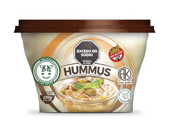 Felices las vaca hummus de garbanzo