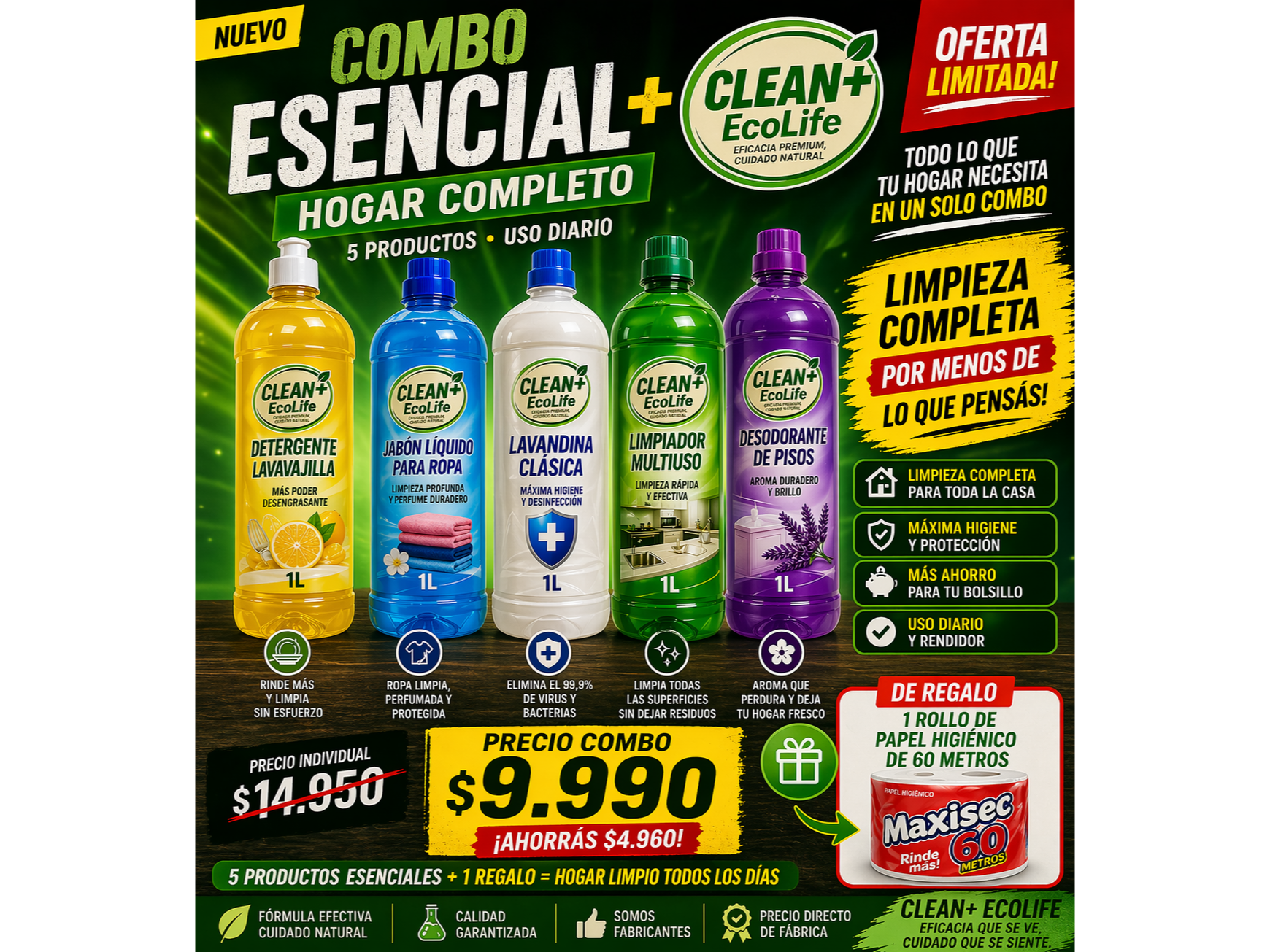 COMBO X 1 LITRO