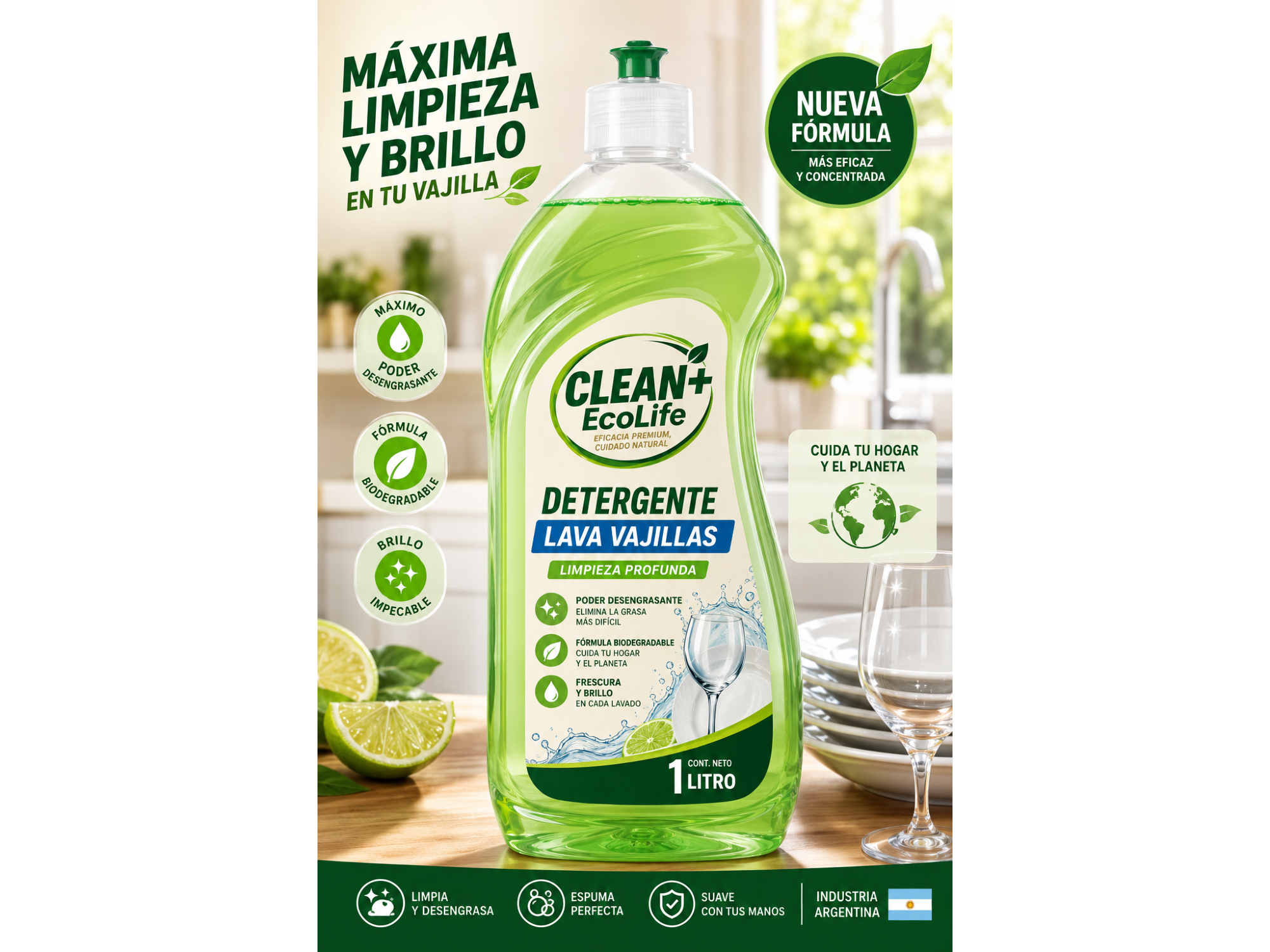 Detergente x 1 litro