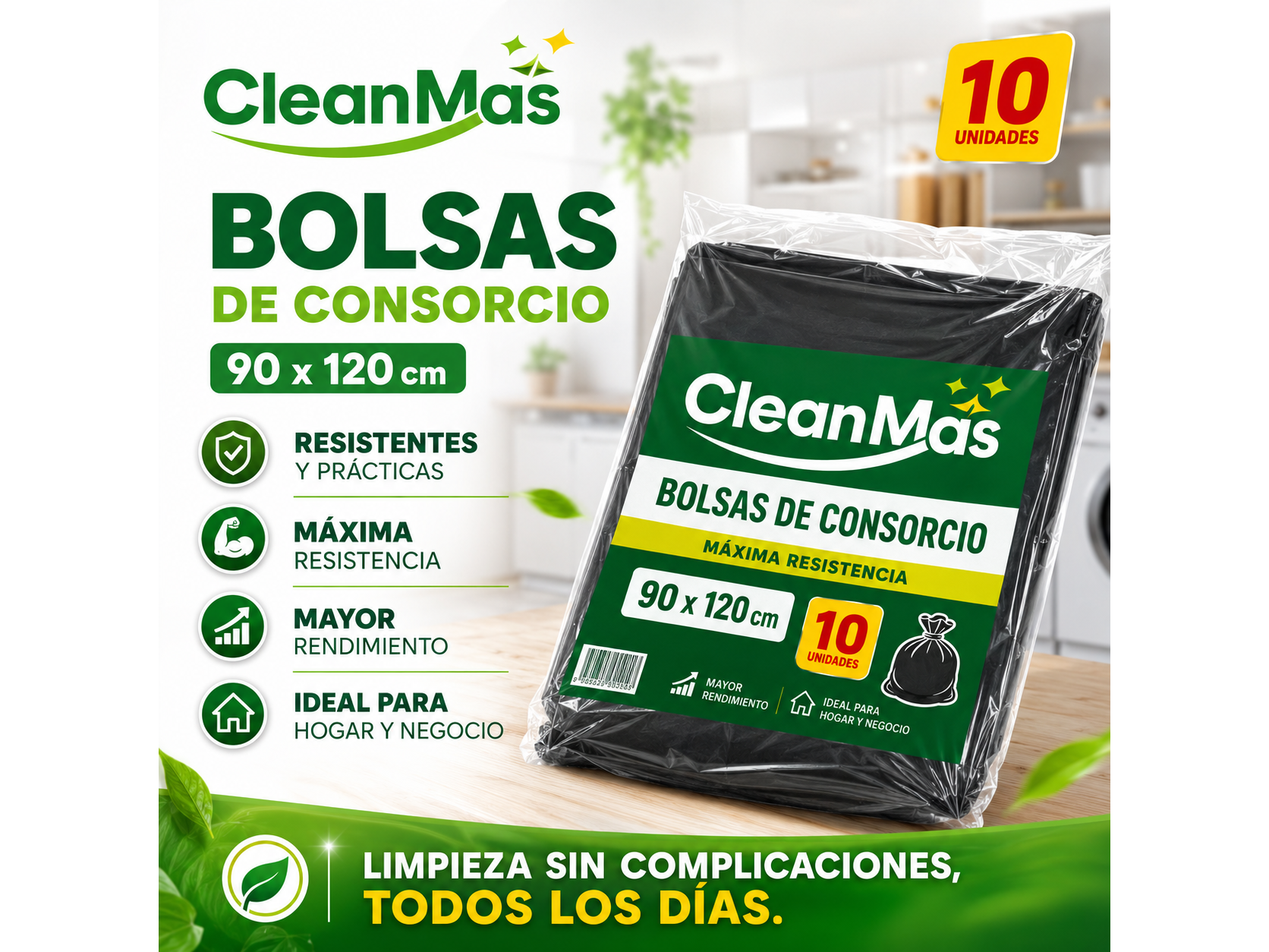Bolsas de residuos 90x120x10 Poliabi