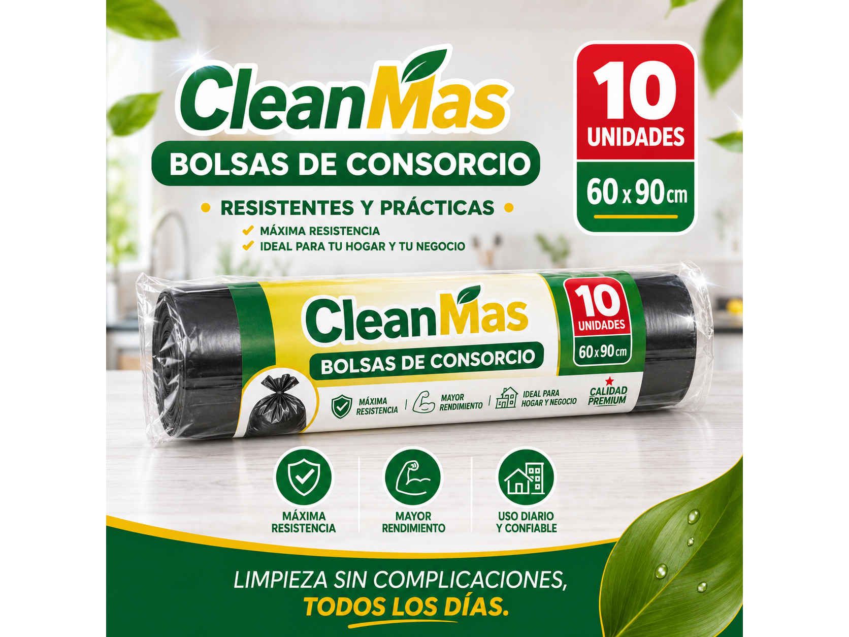 Bolsas de residuos 60x90x10 Poliabi