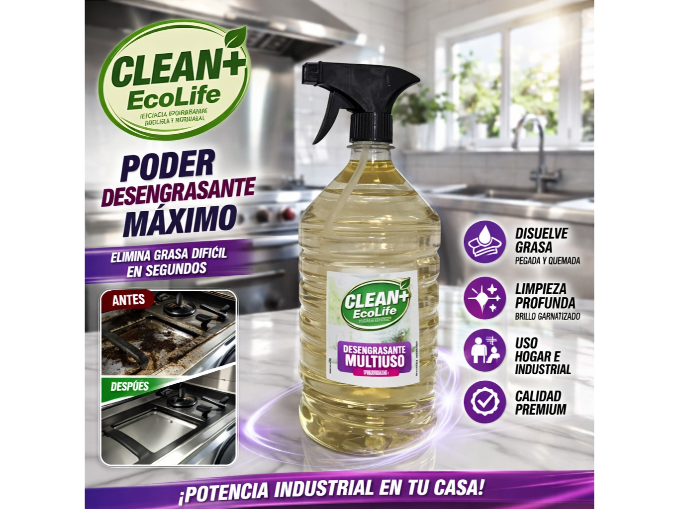 Desengrasante multiuso x 1 lt.