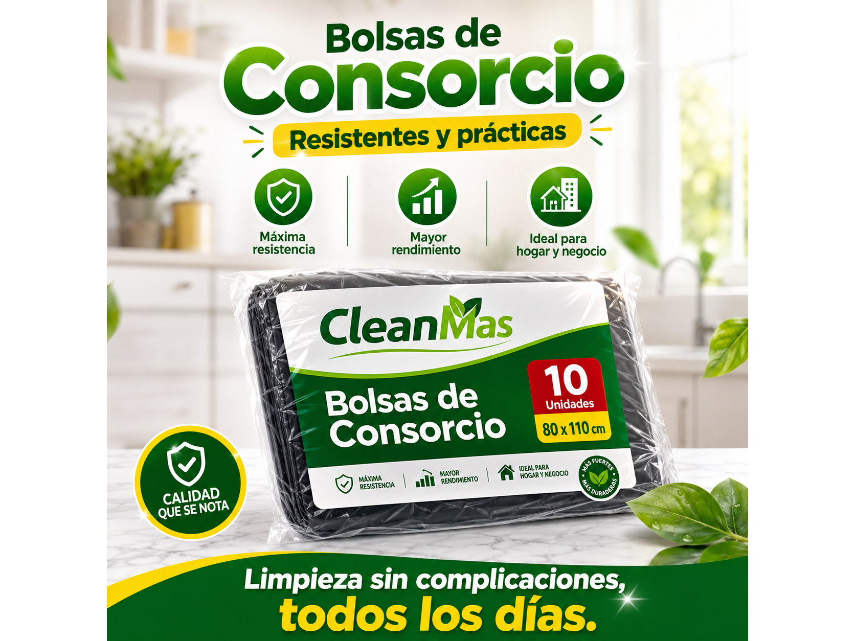 Bolsas de residuos 80x110x10 Poliabi