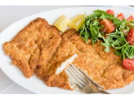 MILANESA DE POLLO CON GUARNICION