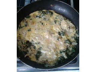 TORTILLA DE ACELGA CON QUESO GRATINADO